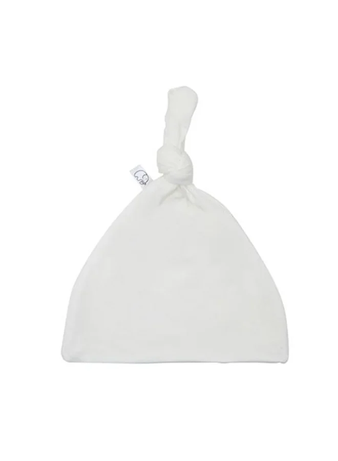 أنفي بيبي Organic Bamboo Beanie and Swaddle Set White Mist