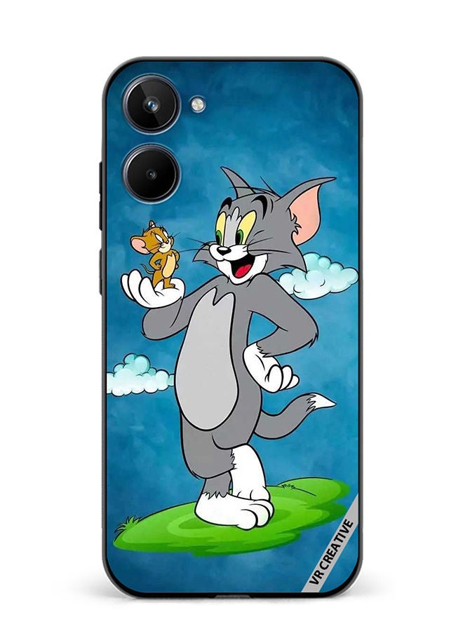 VR CREATIVE Protective Case Cover For Realme 10 Tom And Jerry Design Multicolour - Image 1