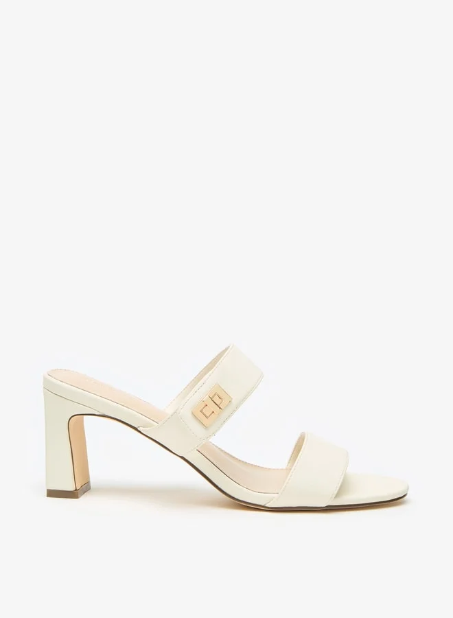 فلورا بيلا من شو إكسبرس Women Strappy Slip-On Sandals with Block Heels
