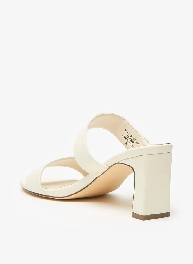 فلورا بيلا من شو إكسبرس Women Strappy Slip-On Sandals with Block Heels