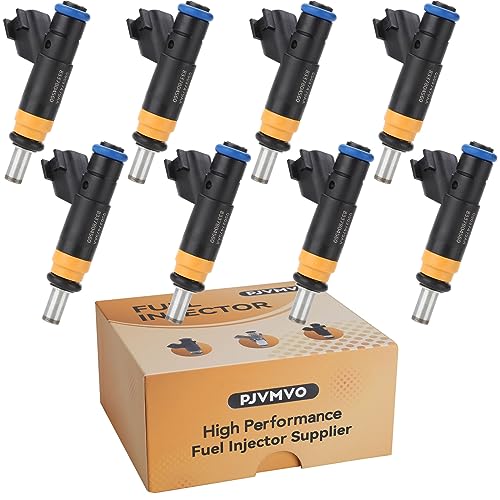 Pjvmvo 05037479AA Compatible with/hemi 5.7 Fuel Injectors,Compatible with/Dodge 5.7L Charger Ram-Pickup Durango 2008-2015,Compatible with/Jeep Grand Cherokee |4 Holes| |Set of 8| - Image 1