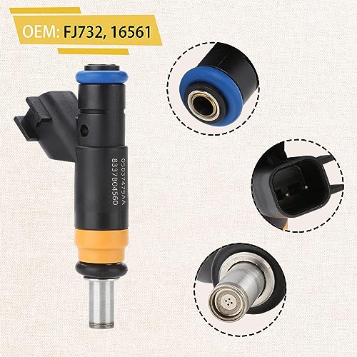 Pjvmvo 05037479AA Compatible with/hemi 5.7 Fuel Injectors,Compatible with/Dodge 5.7L Charger Ram-Pickup Durango 2008-2015,Compatible with/Jeep Grand Cherokee |4 Holes| |Set of 8| - Image 4