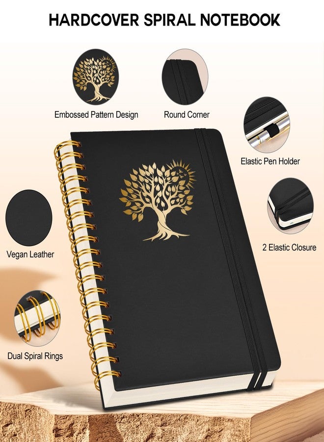 PERCUN Large Spiral Notebook with 300 Numbered Pages - B5 Spiral Journal for Writing, College Ruled Lined Pages, Work & School Notebook for Men & Women,hardcover Leather Notebook 7" x 10" - Image 3