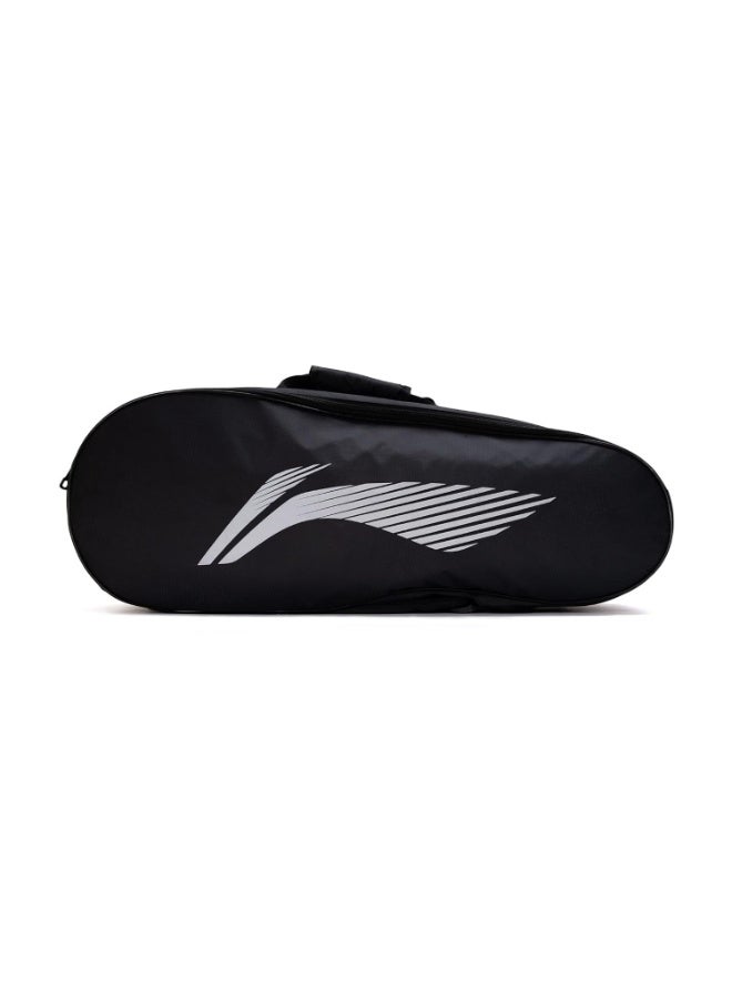 Li-Ning Li-Ning Hot Shot Double Zipper Polyester Badminton Kit Bag (Black/Gold, Large) - Image 5