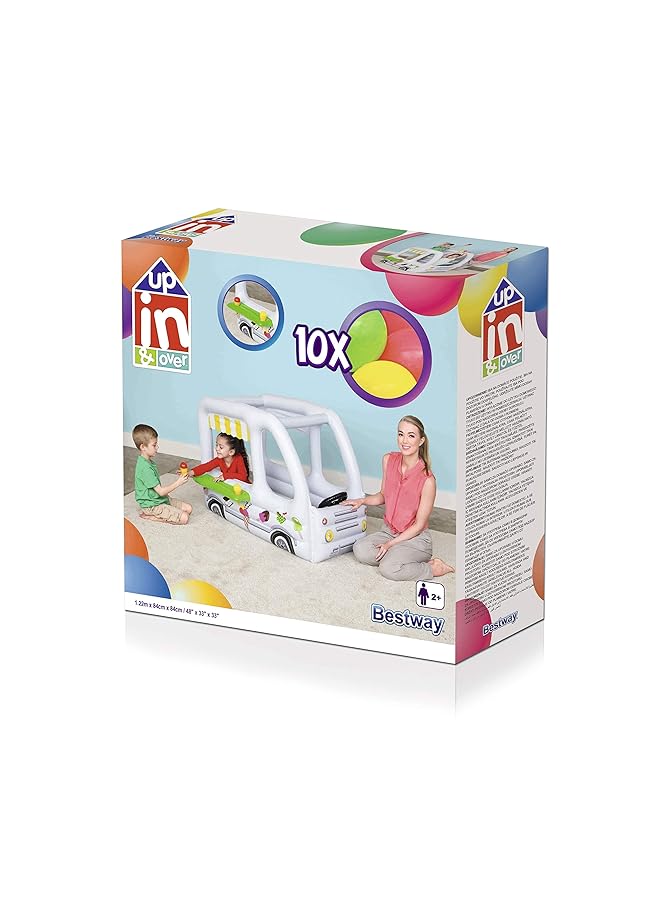 Bestway 1.22M X 84Cm X 84Cm Scoops'N Smiles Ice Cream Truck Ball Pit Multicolor Large 52268 19 - Image 3