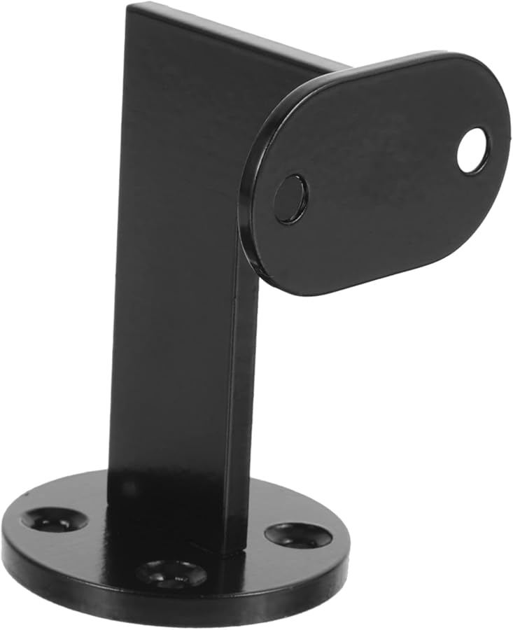 Wall Mounted Handrail Bracket Heavy Duty Stair Railing Support Black Steel Base - Image 2
