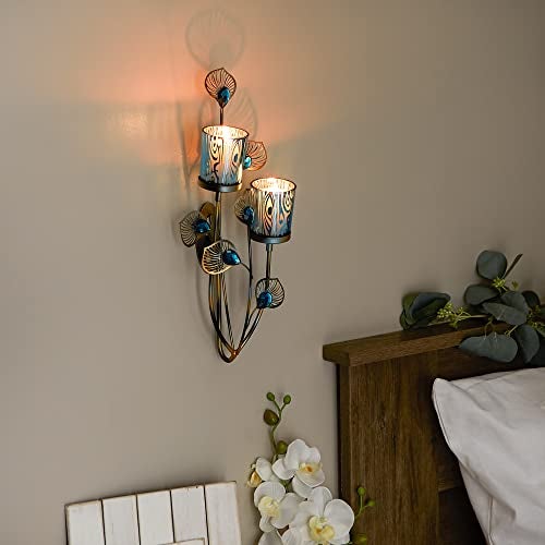 Zingz & Thingz Accent Plus Exotic Peacock Plume Wall Sconce - Image 5