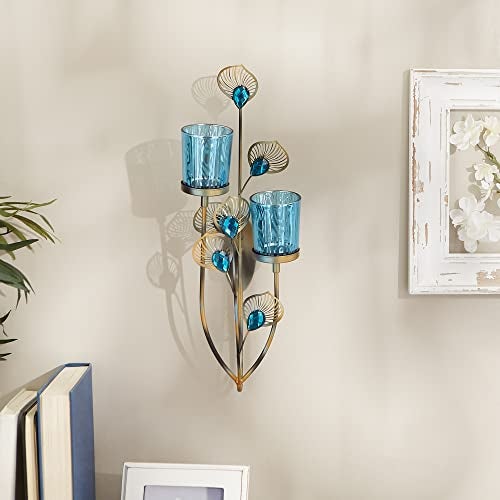 Zingz & Thingz Accent Plus Exotic Peacock Plume Wall Sconce - Image 4