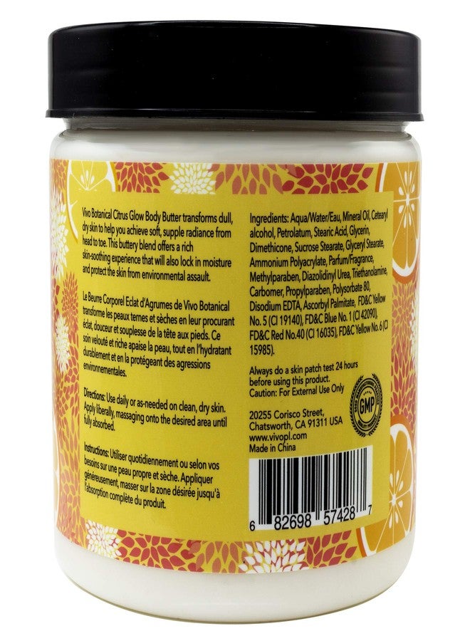 Vivo Per Lei Vitamin C Body Butter - Hydrating Body Cream with Shea Butter - Anti-Aging Body Butter Cream For Smooth, Soft Skin - Non-Greasy Cream with Citrus Peel - 452g / 16 oz - Image 4