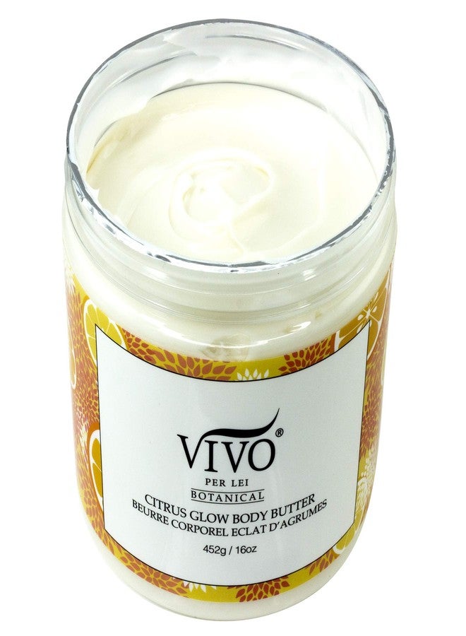 Vivo Per Lei Vitamin C Body Butter - Hydrating Body Cream with Shea Butter - Anti-Aging Body Butter Cream For Smooth, Soft Skin - Non-Greasy Cream with Citrus Peel - 452g / 16 oz - Image 3