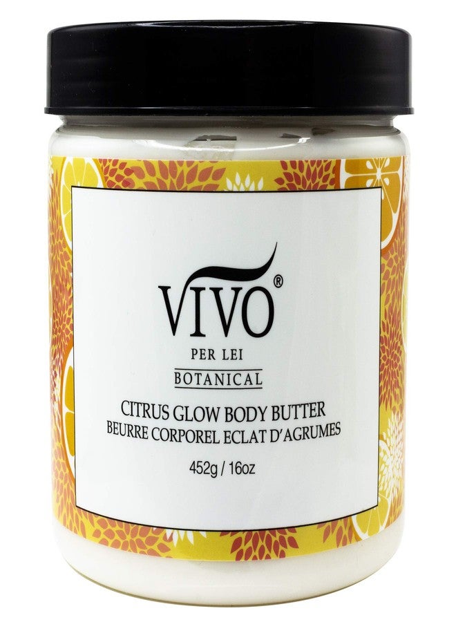 Vivo Per Lei Vitamin C Body Butter - Hydrating Body Cream with Shea Butter - Anti-Aging Body Butter Cream For Smooth, Soft Skin - Non-Greasy Cream with Citrus Peel - 452g / 16 oz - Image 1