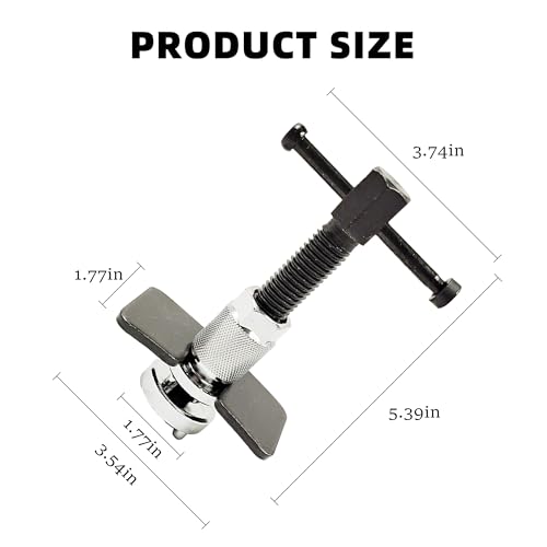 Alieemo Car Disc Brake Caliper Piston Rewind Tool, 3pcs/Set Brake Piston Wind Back Tool, Auto Rear Brake Pad Wind Back Right Handle Tool, Universal for RV, SUV, Truck - Image 2