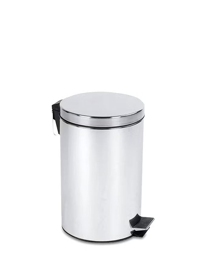 Generic Stainless Steel Dust Bin Silver 30Liters 