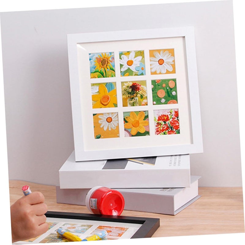 Square Collage Picture Frame 12 Inch White Wall Hanging and Desktop Photo Frame for Home Decoration Suitable for Craft Projects and Wall Photo Decor - Image 4