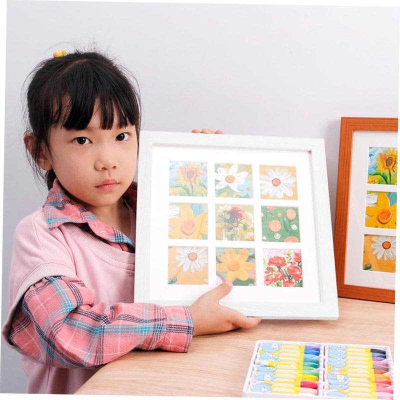 Square Collage Picture Frame 12 Inch White Wall Hanging and Desktop Photo Frame for Home Decoration Suitable for Craft Projects and Wall Photo Decor - Image 5