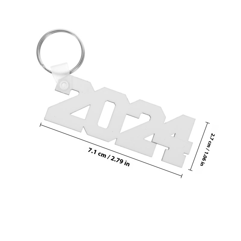 12Pcs Sublimation Blank Key Chains Sublimation Blanks Key Decors - Image 2