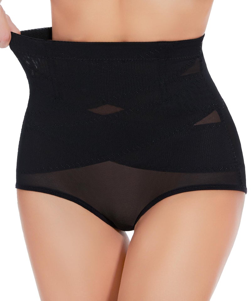 GYDEK Tummy Control Shapewear Panties for Women High Waisted Body Shaper Underwear Girdle Panty Seamless Shapewear Black - Image 1