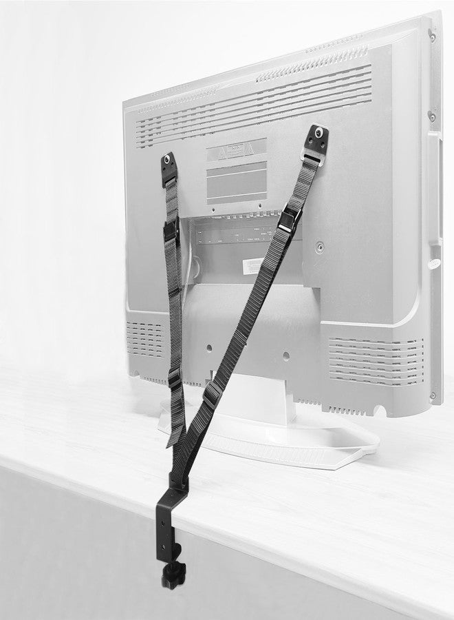 JOLIRSBOX Child Proof TV Safety Straps- TV Earthquake Strap Furniture Anchors Work for Baby Proofing Secures to TV Stand and Walls,Heavy Duty Metal Plate, Adjustable Strap, No Plastic Parts - Image 1