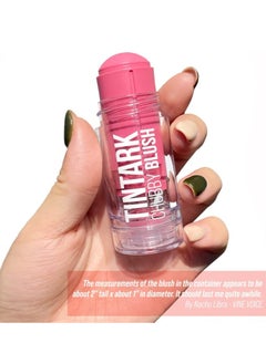 Tintark Chubby Blush Stick Makeup Peach Blushers for Cheeks Make up Pink Coral Cream Blushes Stick Natural Looking 3 in 1 Face Tint Blush Matte Talc Free 01  - Image 3