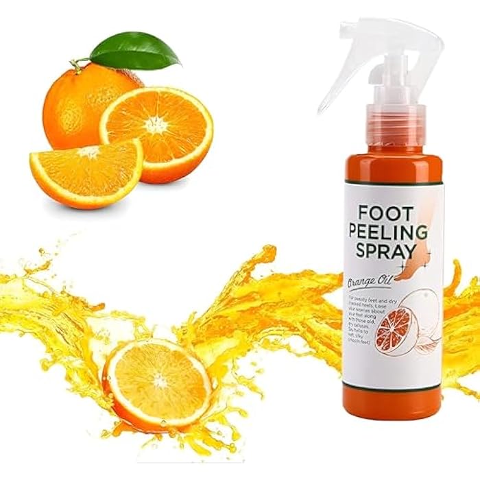 Foot & Body Scrub Mist - Experience the rejuvenating effects of 110ml Foot Peeling Spray for Men and Women, Infused with Orange Extract for Effective Exfoliation and Moisturizing. - Image 4