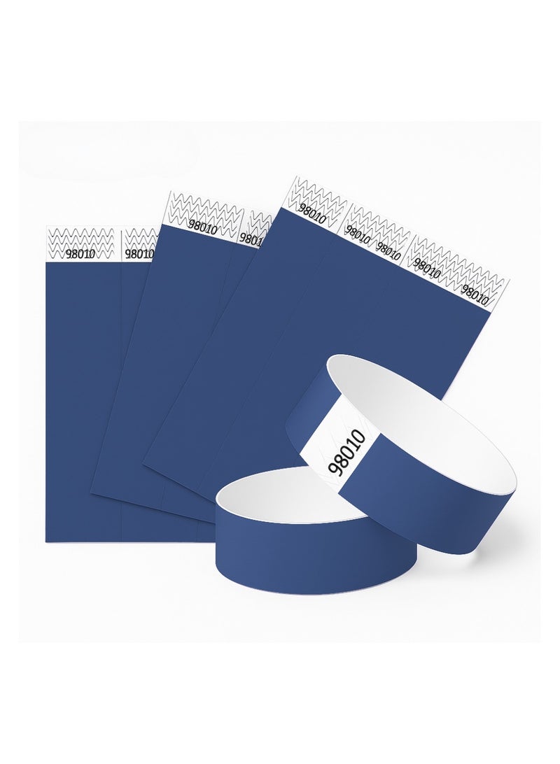 PRINTSHOP4ME Event Paper Wristbands and Identification Bands Made Of Tyveck Material 19mm x 250mm (Navy Blue) - Image 5