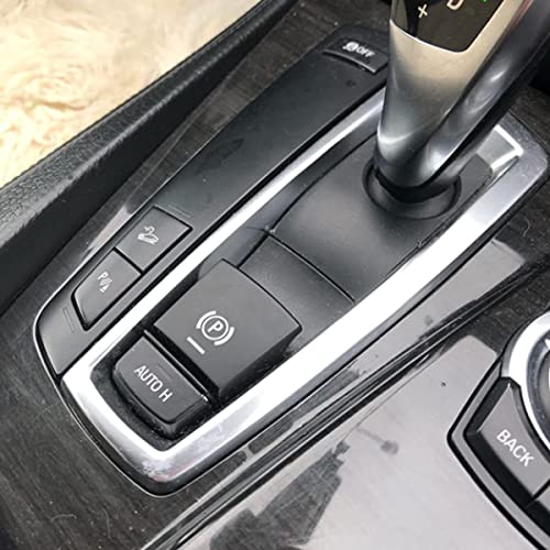 CYCDIY Black Electronic Parking Brake Handbrake Switch Button Cover Compatible with BMW 5 6 7 X3 X4 X5 X6 F10 F07 F01 F25 F26 F11 F06 F15 F16(Model A) - Image 2