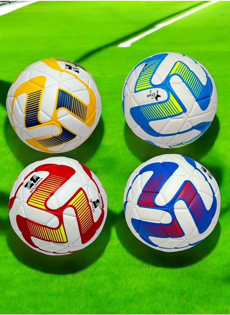 QSHOP - Professional Football Training Soccer Ball Size 5, Indoor Outdoor Soccer Training Ball for Football Players, Youth Football Fans and Training Competitions, Universal Ball - Image 1