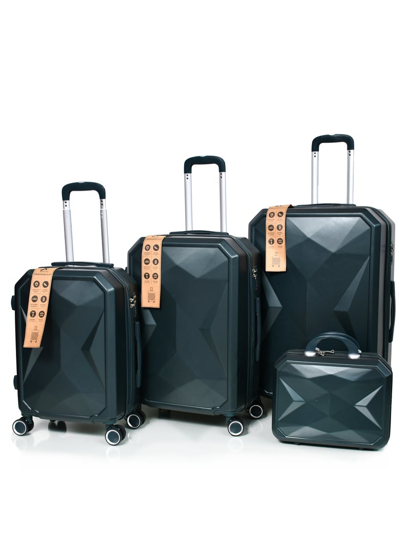 مورانو طقم شنط سفر مورانو من ثلاث قطع أخضر - Image 1