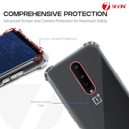 7-Seven 7SEVEN® Back Cover for OnePlus 8 Transparent Mobile Back Case Shock Proof Design Camera Edges Protection Crystal Clear 1+ Phone Case Silicon Soft TPU & Flexible One Plus Bumper Phone Cover - Image 3