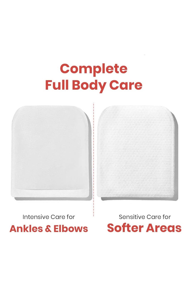 Moms Bath Recipe Mom's Bath Recipe Body Peeling Pad Trouble Care, Acne Remover All in One Bubble Body Wash & Scrub Gloves with BHA & Cica, Exfoliating Washcloth for Dead Skin Cells, Body Acne Breakouts, 8 Sheets  - Image 2