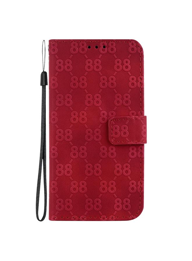 S-TOP Case For OPPO A57 5G/A57 4G/A77 5G/K10 5G Double 8-shaped Embossed Leather Phone Case - Image 2