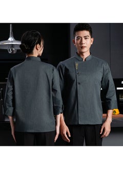 NIBEMINENT High-End Chef Overalls Summer Dining Hotel West Point Restaurant Kitchen Breathable Thin Chef Uniform  - Image 1