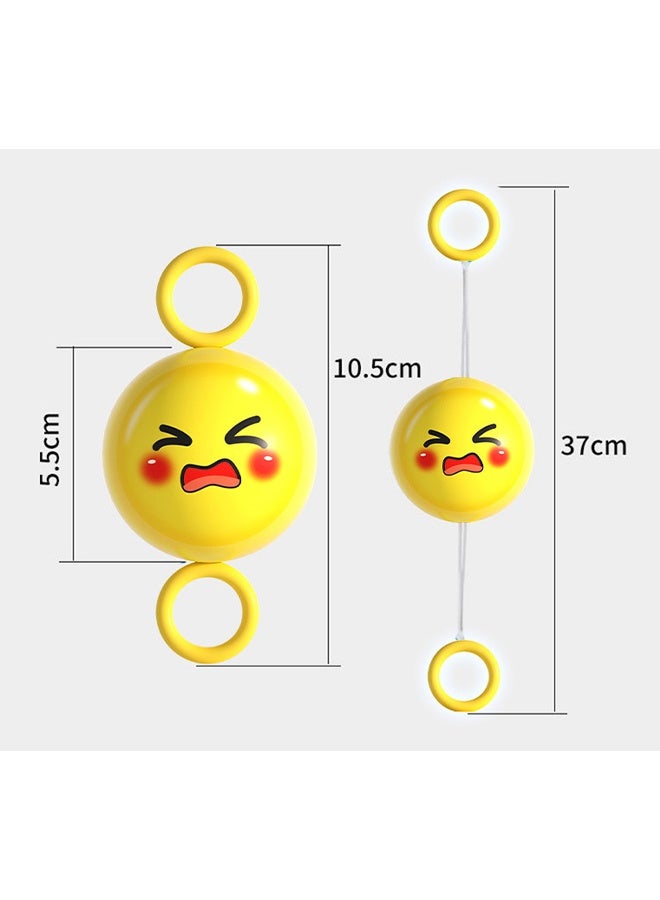 4 Glow-in-the-dark Whistle Balls, Cute and Fun Emoticons and Stress-relieving Toys, Parent-child Interactive Glow-in-the-dark Flying Balls - Image 2