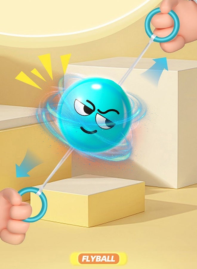 4 Glow-in-the-dark Whistle Balls, Cute and Fun Emoticons and Stress-relieving Toys, Parent-child Interactive Glow-in-the-dark Flying Balls - Image 4