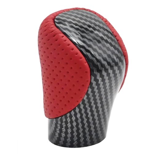 EATAKWARD 33504-48110-E0 Shift Lever Knob, Leather Gear Shift Knob Shifter Replacement for Lexus NX300h RC RC350 2015-2021 Replacement for GS200t IS200t RC200t 2016-2017 Replace 33504-48110-C0(Red) - Image 1