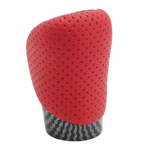 EATAKWARD 33504-48110-E0 Shift Lever Knob, Leather Gear Shift Knob Shifter Replacement for Lexus NX300h RC RC350 2015-2021 Replacement for GS200t IS200t RC200t 2016-2017 Replace 33504-48110-C0(Red) - Image 2