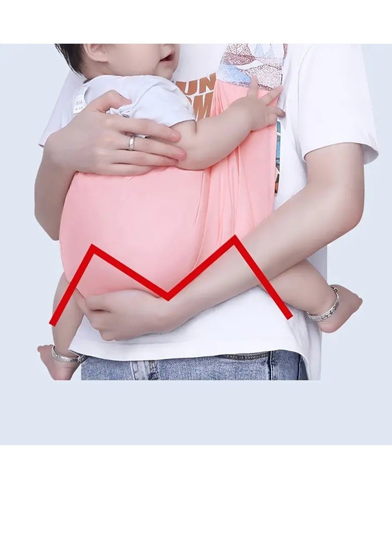 Gonice Solid Color Floral Patchwork Front Facing Baby Carrier  - Image 2
