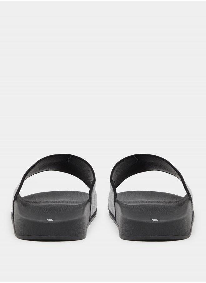 Styli Styli Checked Pattern Strap Slip-On Slides  - Image 5