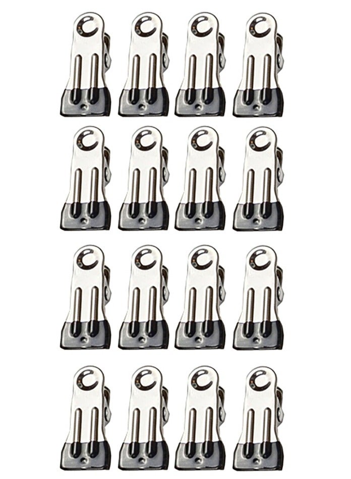 16 Pcs Metal Clips,For Hanging Laundry , Clips For Hangers, And Multi-Purpose Clips For Clothes, Socks, Towels, Snacks, And Photos - Image 1