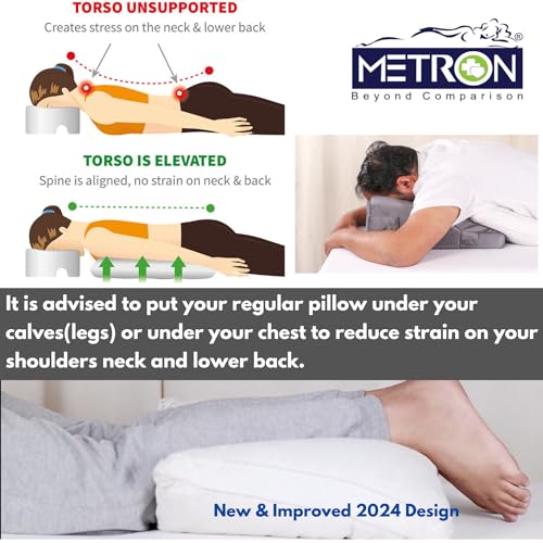 METRON Face Down Prone Pillow for After Eye Surgery, Helps in Retinal Detachment Muscular Hole & Vitrectomy Recovery, Ideal for Massage & Prone Sleeping Cushions - Image 5