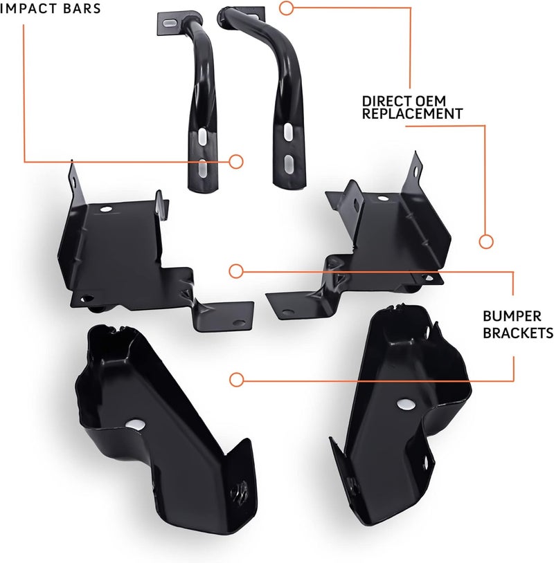 TORQUE Front Bumper Bracket Set for 2003-2006 Chevrolet Silverado 1500 and 2002-2006 Avalanche 1500 - Image 3