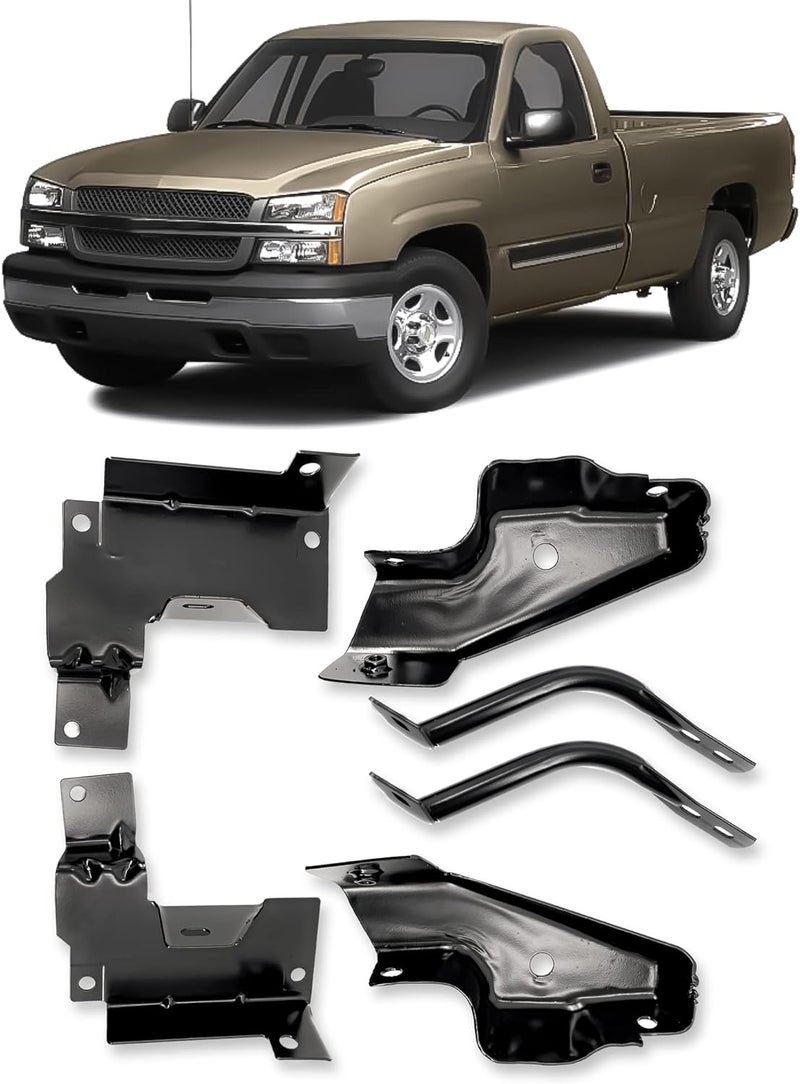 TORQUE Front Bumper Bracket Set for 2003-2006 Chevrolet Silverado 1500 and 2002-2006 Avalanche 1500 - Image 1