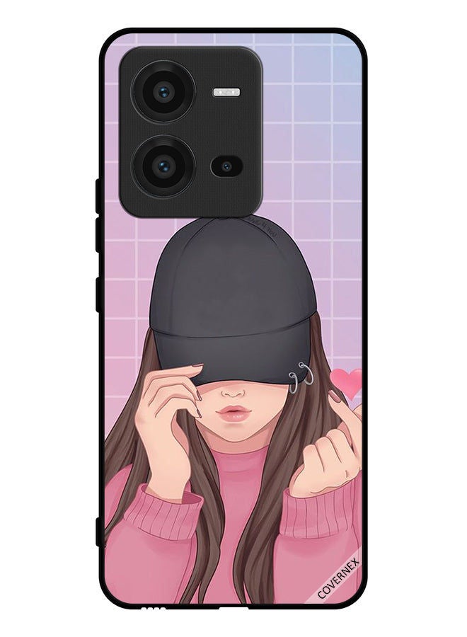 Covernex Protective Case Cover For vivo V25 Snap Love Cap Girl - Image 1