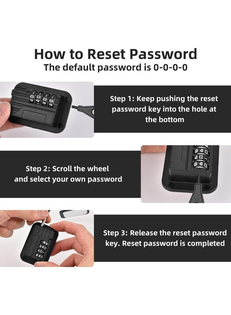 Refrigerator Lock - Upgraded Combination Lock for Kids' Safety, Black - Image 5