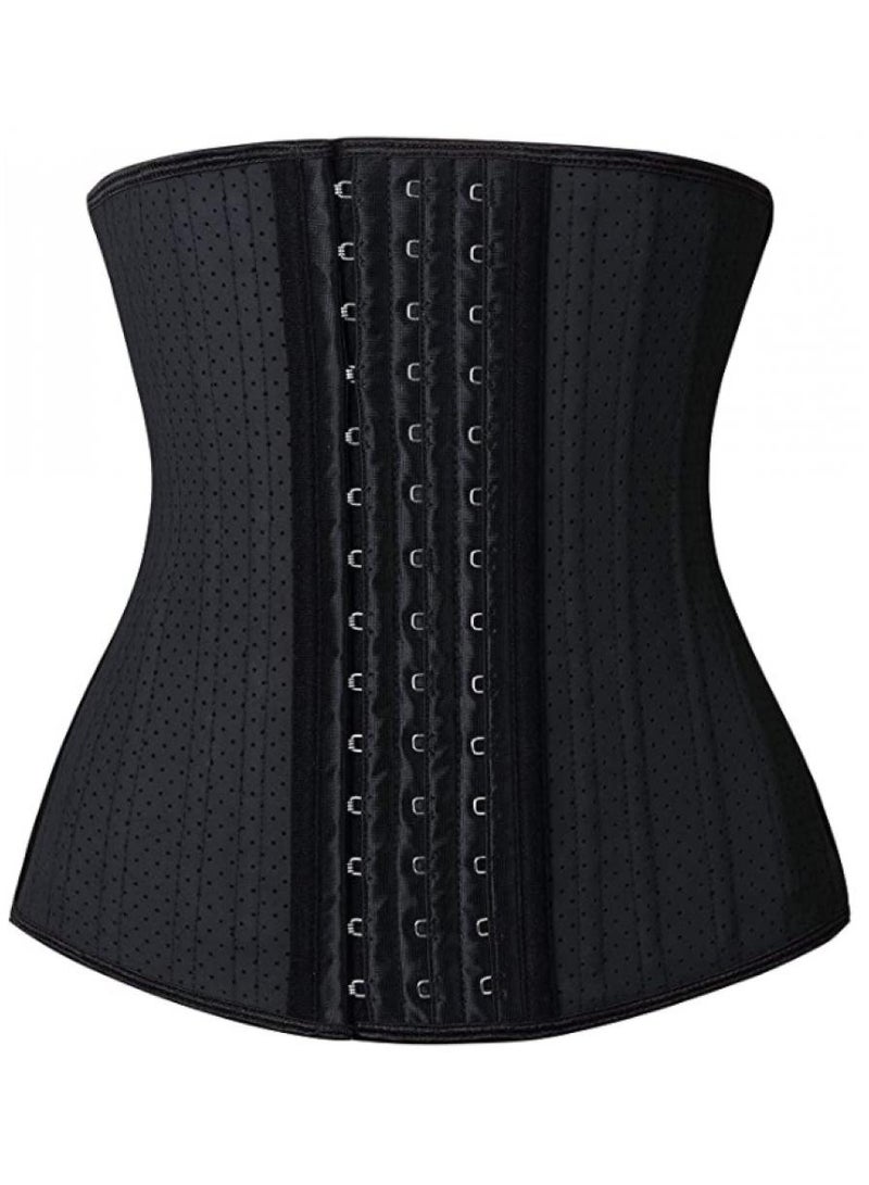 AIWANTO Waist Trainer for Women Latex Underbust Waist Corsets Cincher Hourglass Body Shaper 4 Hooks Small Size  - Image 1