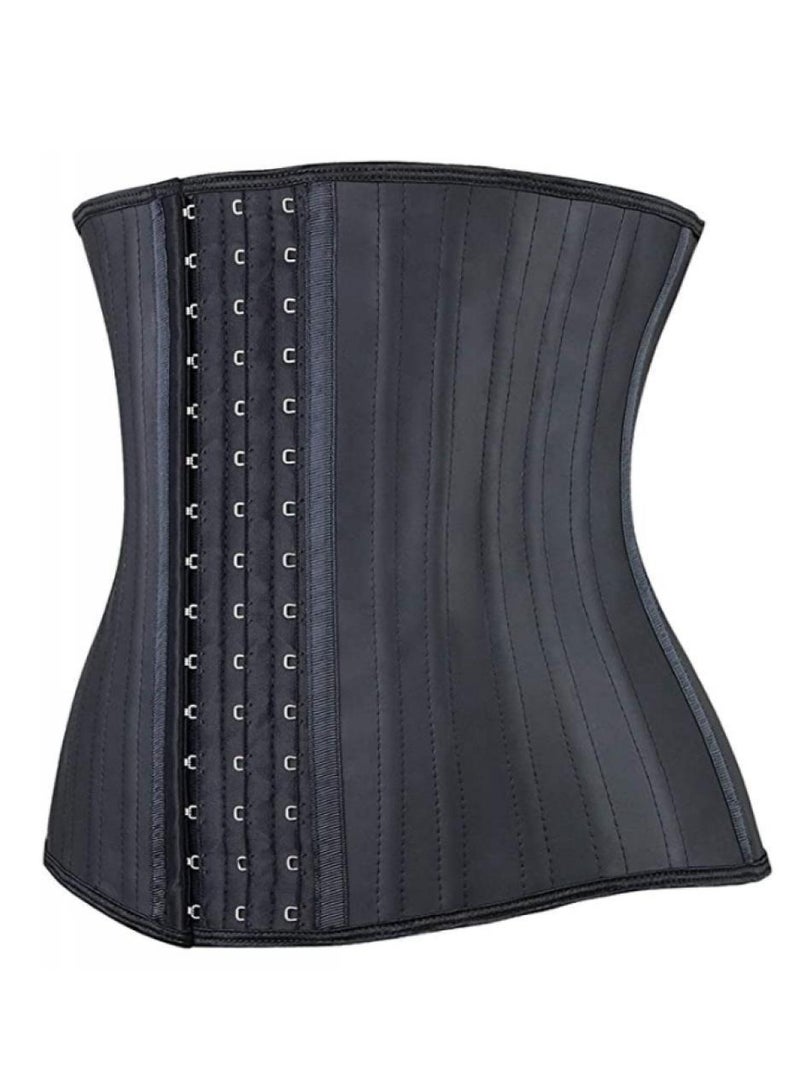 AIWANTO Waist Trainer for Women Latex Underbust Waist Corsets Cincher Hourglass Body Shaper 4 Hooks Small Size  - Image 2