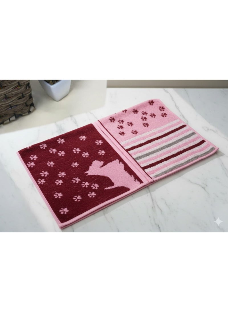 توالا فوط حمام , وبرة، امتصاص عالي، 50*50 سم، قطن 100% ،عملية وسهلة التنظيف. - Image 2