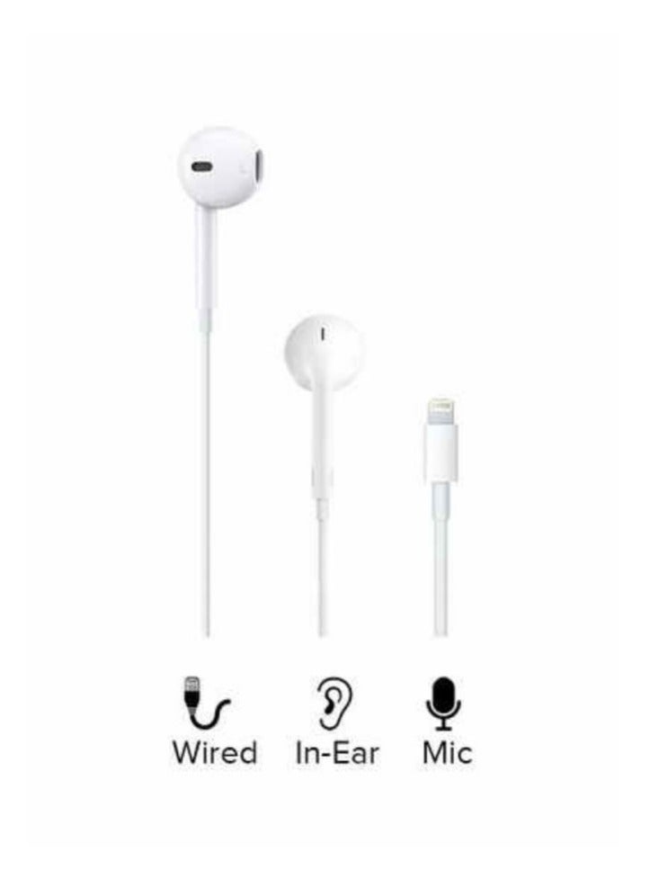 ELTRAZONE Ear Pods With Lightning Connector White  - Image 1
