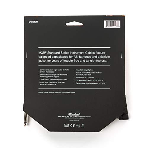 MXR Standard Instrument Cable 10 ft|3.1 m (DCIS10R) - Image 2