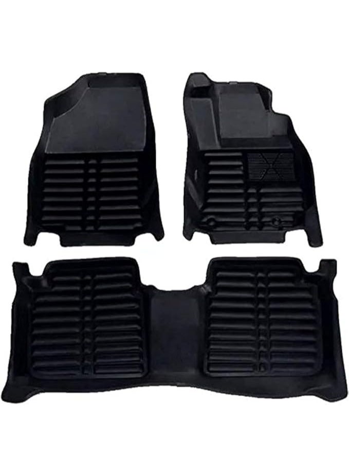 5D Car Floor Mats – Adjustable Design & Durable 10mm Thick Compressed Leather for Daily Protection - Image 1